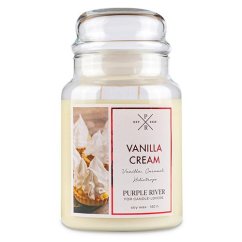 Svíčka Purple River velká, Vanilla Cream