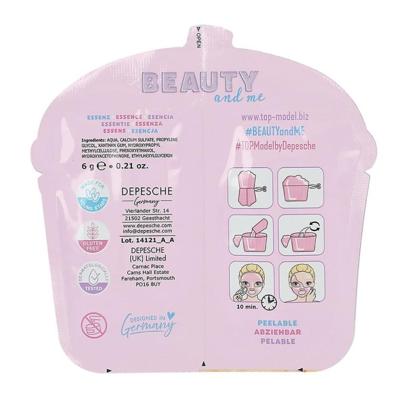 Top Model Beauty & Me Peel-Off Face Mask – Strawberry, Candy