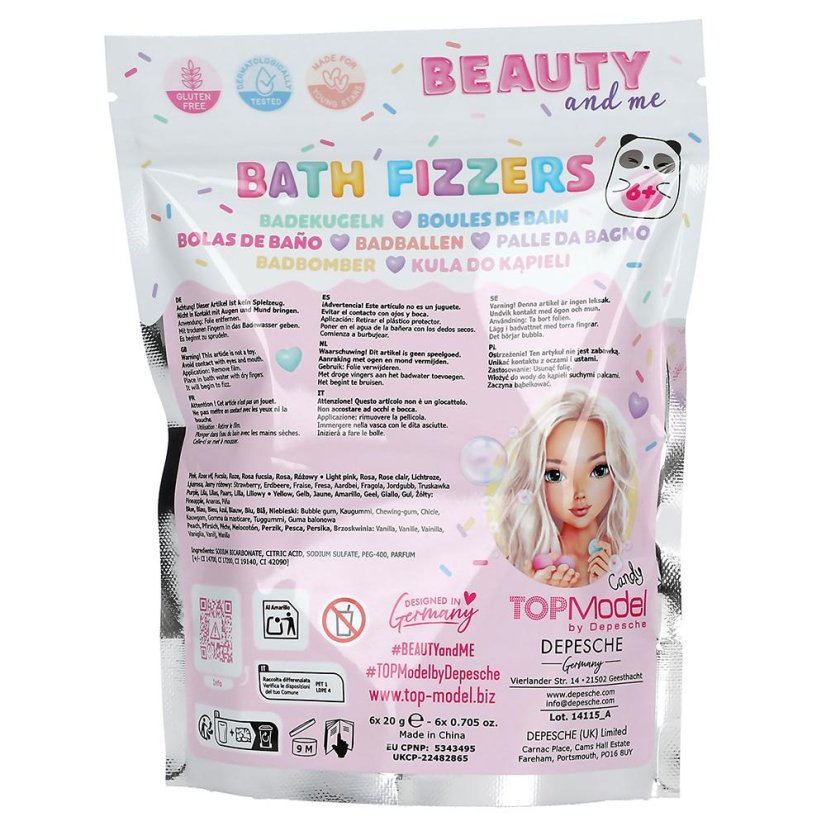 Top Model Beauty & Me pezsgőfürdő-golyók szett