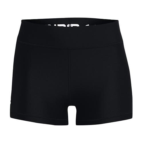 Women's Under Armour Armour Mid Rise Shorty Shorts - Color: Black, Size: L