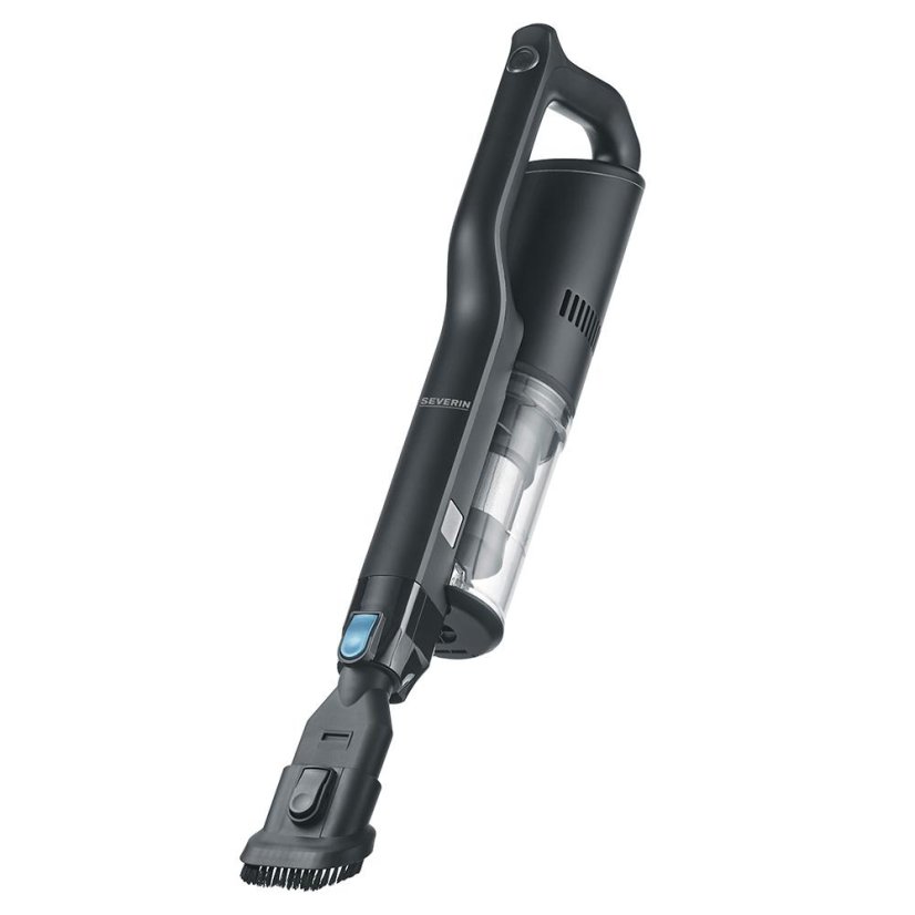 Severin S'Power Slim HV 7151 stick vacuum cleaner, black and blue