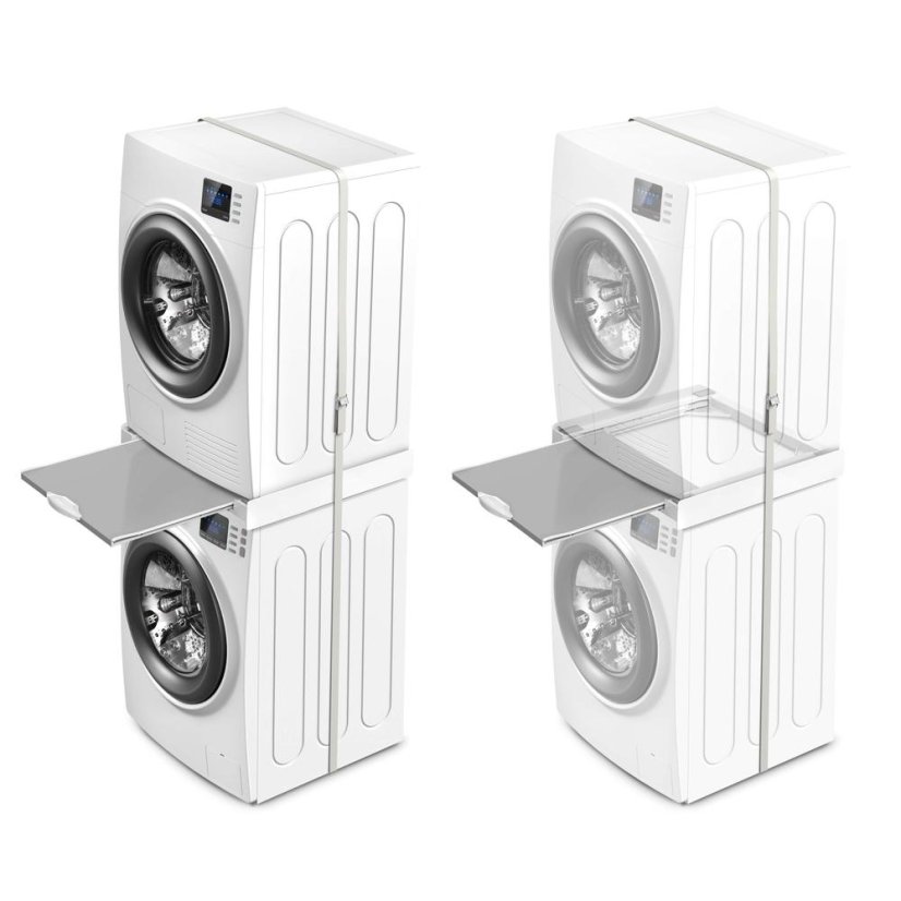 Universal spacer between washing machine and dryer with wooden shelf Meliconi Torre Pro L60 656114
