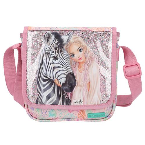 Crossbody bag with sequins Top Model Candy & Zebra