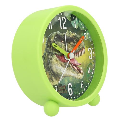 Dino World green T-Rex table alarm clock