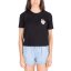 Hurley Ocencare O & O Hope Women's T-shirt - Color: Black, Size: XS