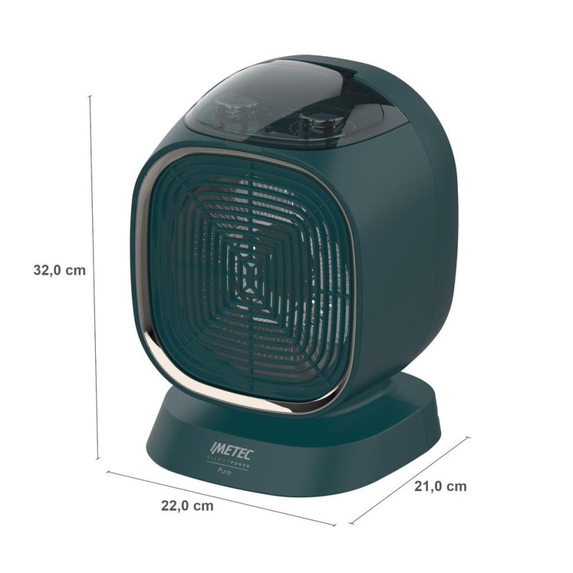 Grzejnik wentylacyjny Imetec Pure 4031 turkusowy