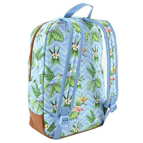 Plecak Target Free Time Floral Blue Flamingo 21961