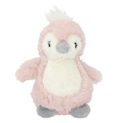 Plüschpinguin mit Karabinerhaken Princess Mimi, pink