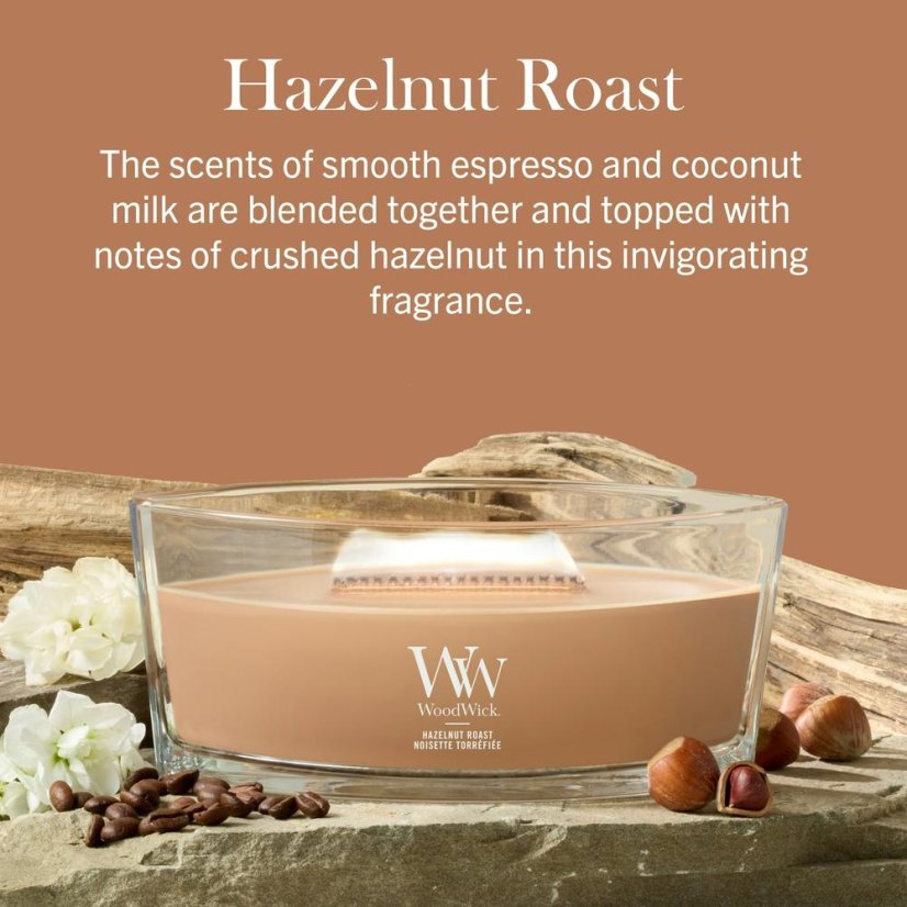 WoodWick Boat Candle, Hazelnut Roast