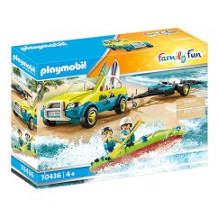 Plážové auto s přívěsem pro kánoi Playmobil 70436