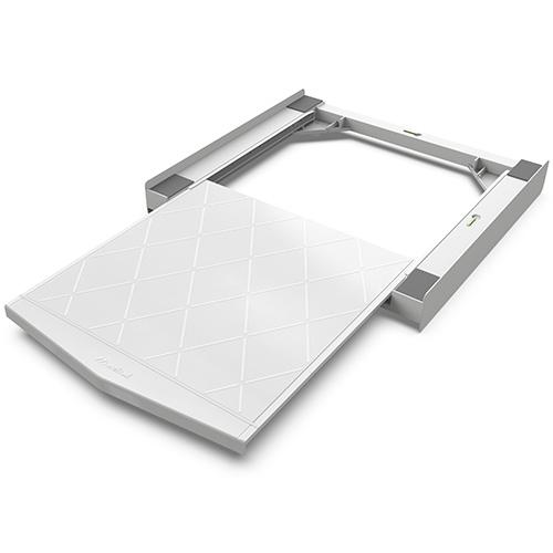 Universal spacer between washing machine and dryer with pull-out shelf Meliconi Torre QUICK 656132 white