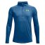 Jungen-T-Shirt Under Armour UA Tech 2.0 1/2 Zip - Farbe: Schwarz, Größe: 149-160