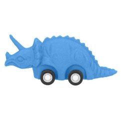 Gummi-Dino Dino World Triceratops blau