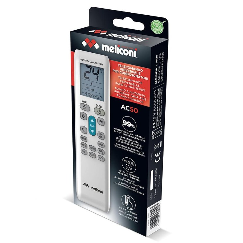 Diaľkové ovládanie pre klimatizácie Meliconi AC50 802103