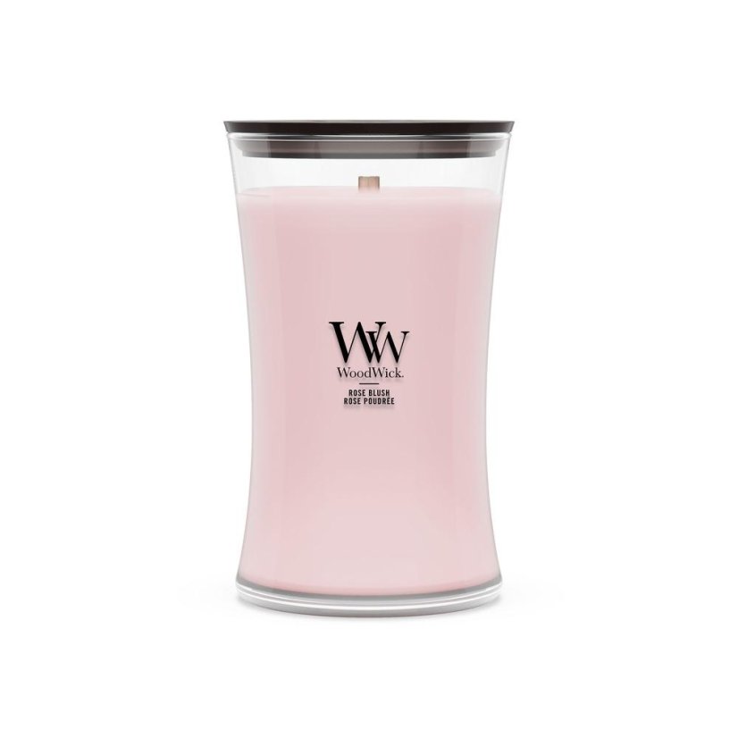 WoodWick-Kerze, groß, Rose Blush
