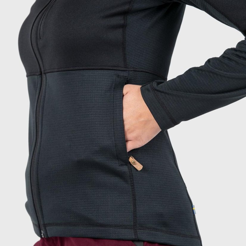Dámský svetr Fjällräven Abisko Trail Fleece W - Kolor: Czarny, Rozmiar: XXS