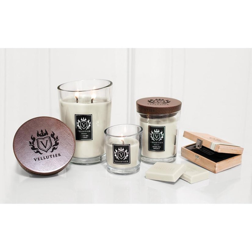Vellutier small candle, White Tea Rituals