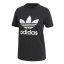 Dámské tričko Adidas Originals Trefoil Tee - Farbe: Schwarz, Größe: 36