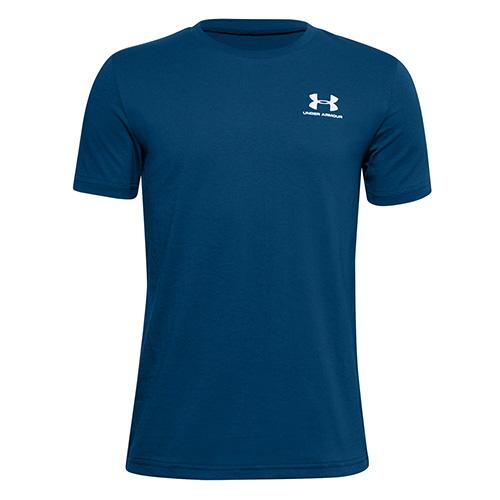 Under Armour Sportstyle Left Chest Boys' T-Shirt - Color: Gray, Size: L