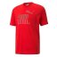 Men's Puma Power Logo T-shirt - Color: Red, Size: XXL