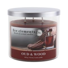 Svíčka Five Elements Oud & Wood