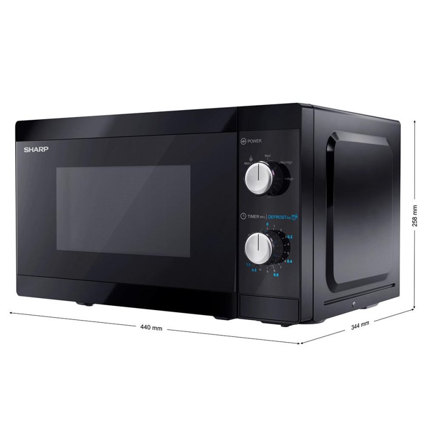 Mikrowelle SHARP YC-MS01E-B schwarz