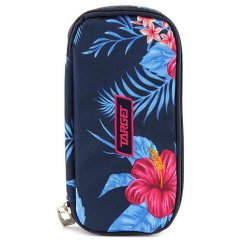 Školní penál Target Compact college Floral Blue 21918