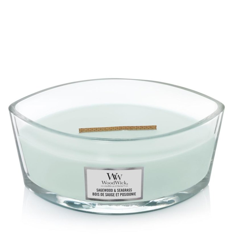 WoodWick Boat Candle, Sagewood & Seagrass
