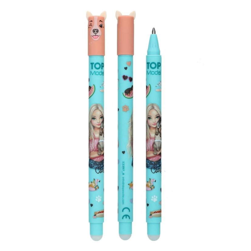 Top Model Sunny Dog Candy Erasable Gel Pen, Turquoise