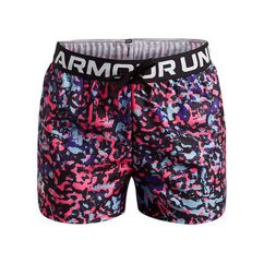 Play Up Printed Shorts-BLK