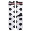 Men's socks XPOOOS Football - Color: White/black, Size: 39/42