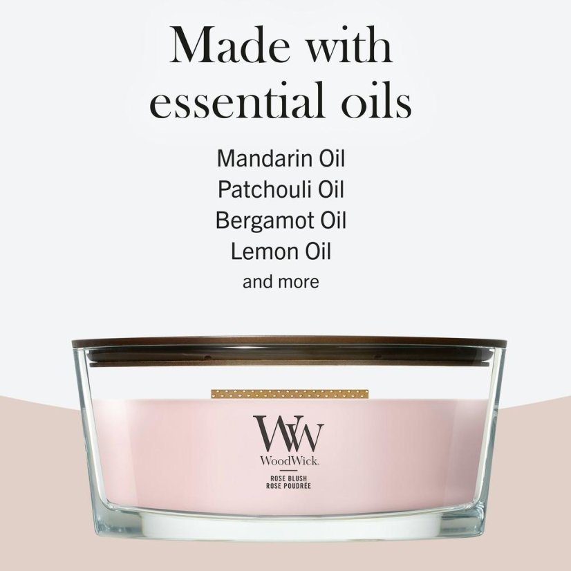 WoodWick Boat Candle, Rose Blush