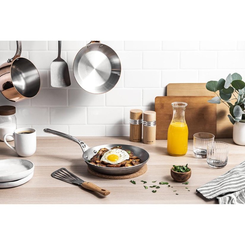 Ocelová pánev de Buyer Mineral B Pro 5680.24, 24 cm