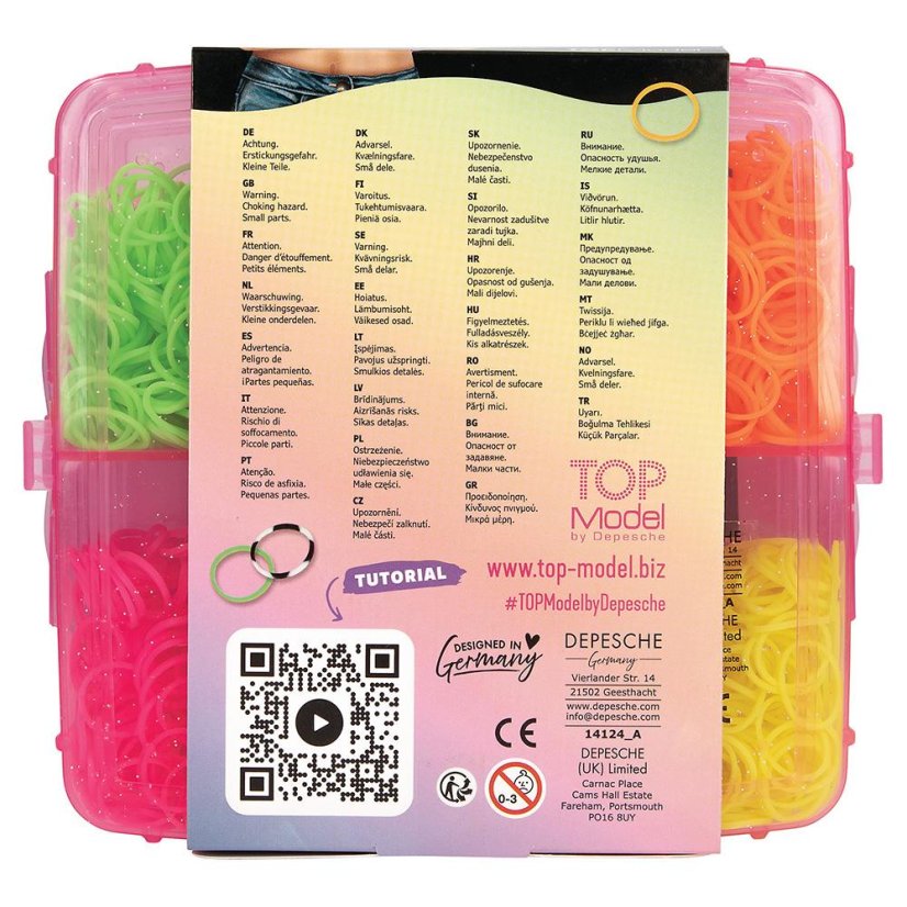 Kreativset zur Herstellung von Gummiband-Armbändern „Top Model“