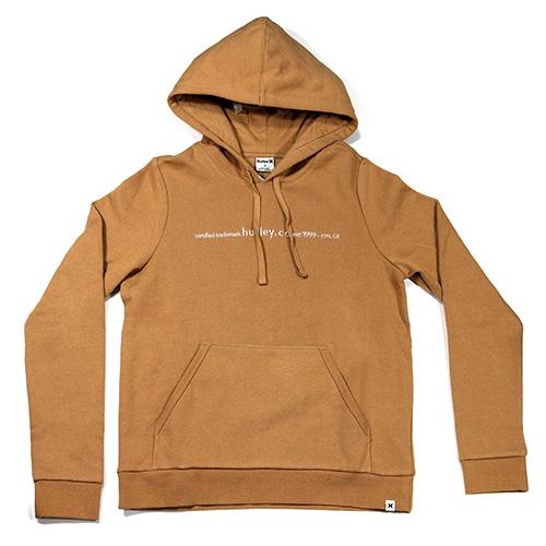 Damen-Sweatshirt Hurley Certifited TM Hooded Fleece - Farbe: Braun, Größe: S