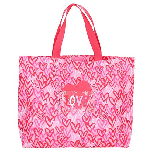 Top Model Love shopping bag with hearts
