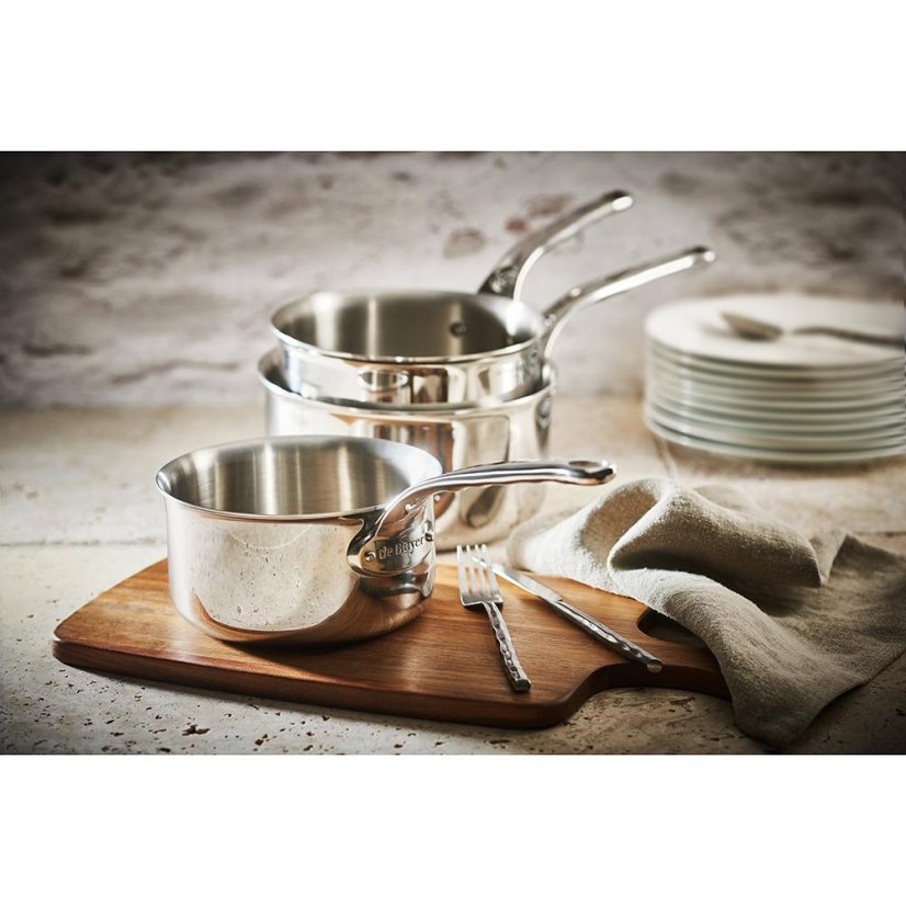Set of 3 de Buyer Affinity 3706.01 stainless steel pots