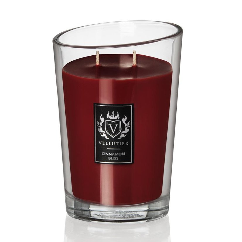 Große Kerze von Vellutier, Cinnamon Bliss