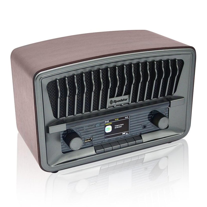 Roadstar HRA-270D+BT hnedý rádiový prijímač