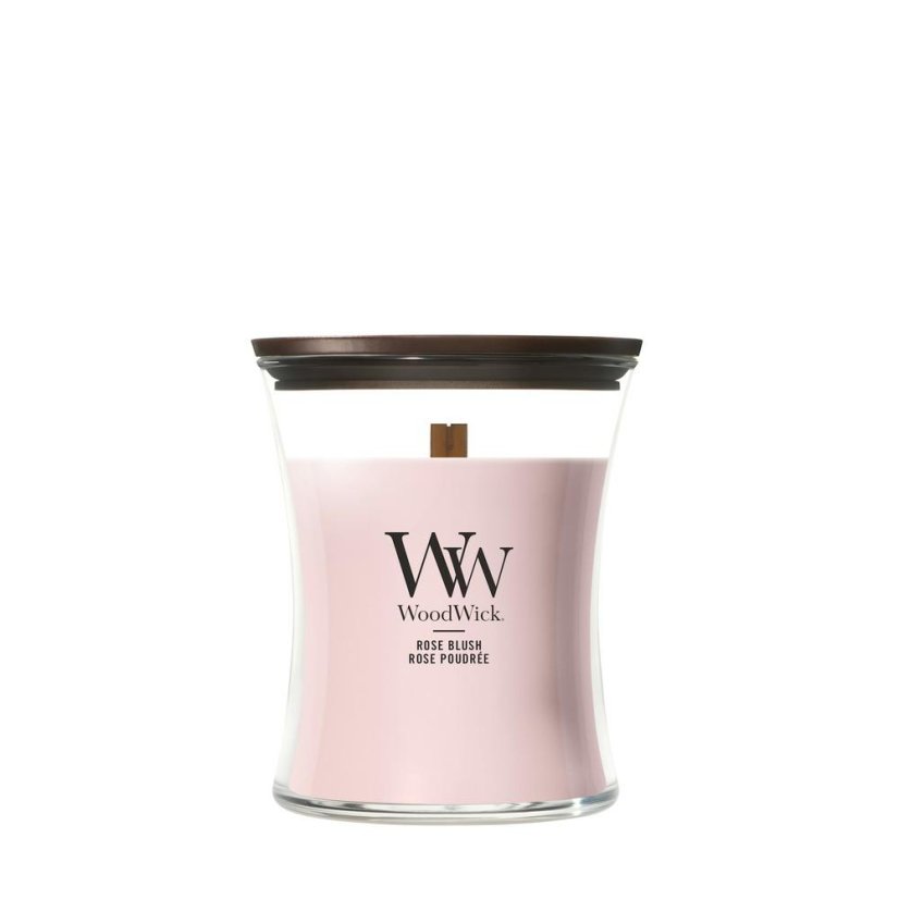 Świeca WoodWick średnia, Rose Blush