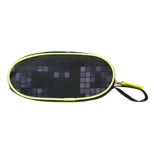 Target Oval 1 Zip Black Fluo School Pencil Case 17484