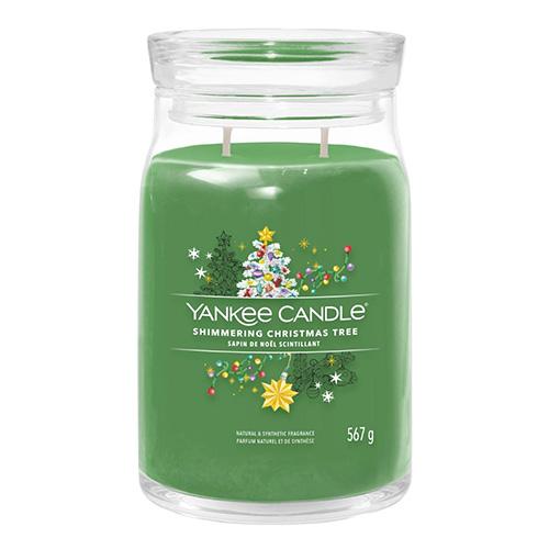 Duża świeca Yankee candle Signature, Shimmering Christmas Tree