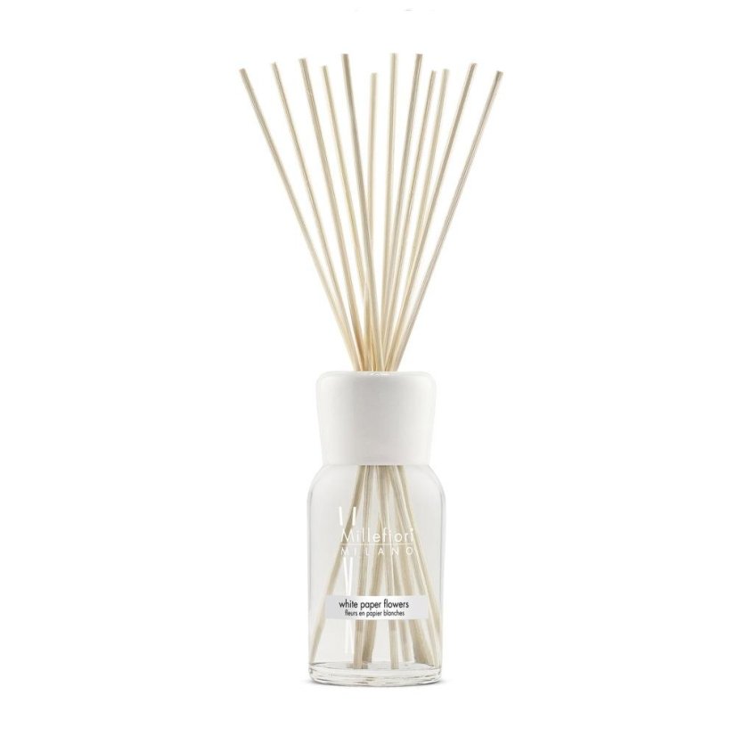 Diffusor Millefiori Milano Natural, White Paper Flowers, 500 ml