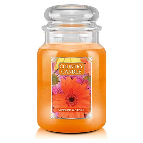 Świeca Country Candle duża, Sunshine & Daisies