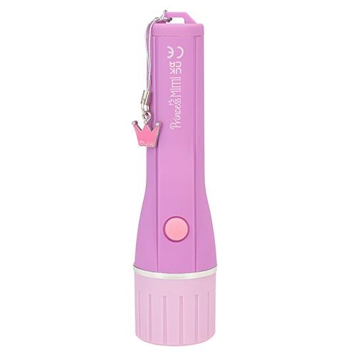 Princess Mimi flashlight with automatic shut-off, purple