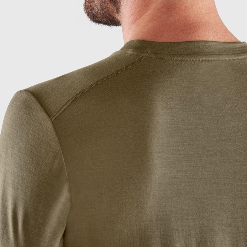 Pánské tričko Fjällräven Abisko Wool SS M - Farba: Žltá, Veľkosť: XS
