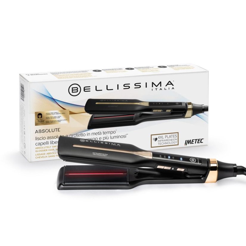 Bellissima Absolute 11873 black and gold hair straightener