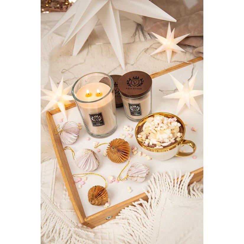 Świeca Vellutier duża, Crema All’Amaretto