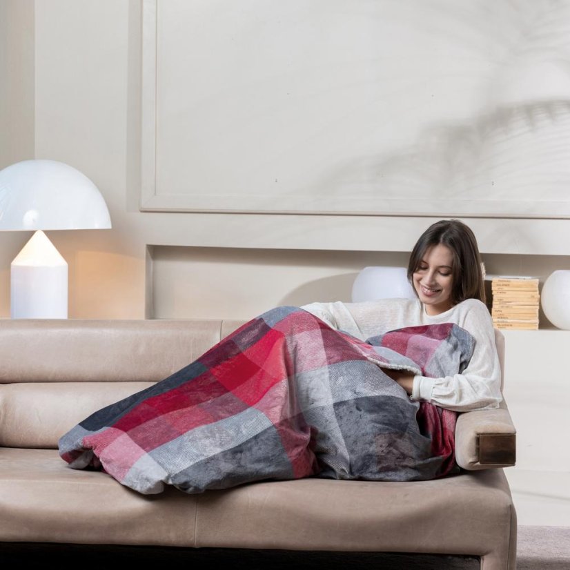 Heizdecke Imetec Adapto Tartan 16777 rot