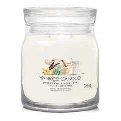 Svíčka Yankee Candle Signature střední, Sweet Vanilla Horchata
